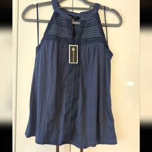 ✨HOST PICK✨ NWT Cable and Gauge Tank With Crochet Detail